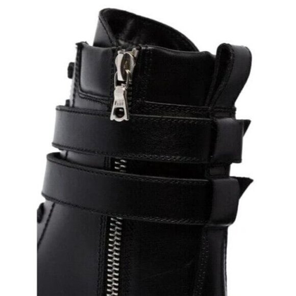 Amiri Double-buckle Combat Boots 39 9 Black New - Picture 14 of 15